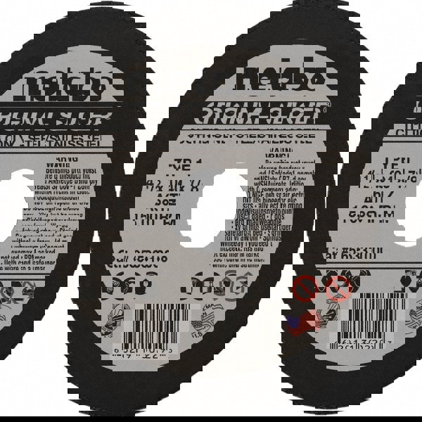 Cutoff Wheel: Type 1, 4-1/2